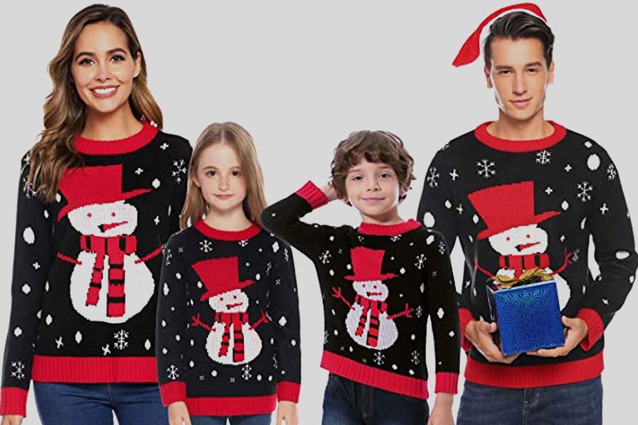 Matching Christmas Jumpers for the Family